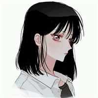 漫畫(huà)黑色側臉頭像女7