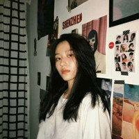 漫畫(huà)黑色側臉頭像女11
